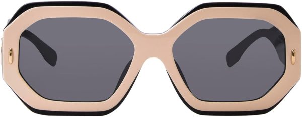 Tory Burch Sunglasses TY 7192 U 196187 Black/Ivory Dark Grey Solid, 55/16/140-1