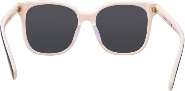 Tory Burch TY7203U 198887 Sunglasses Women's Black/Ivory/Grey Square Shape 53mm 198887 sunglasses women