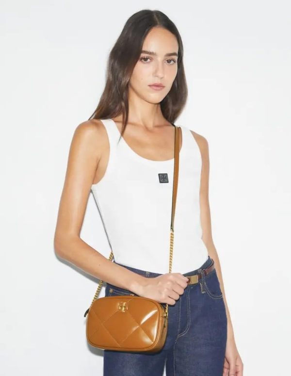 Tory Burch Women's Kira Diamond Quilt Camera Bag-4