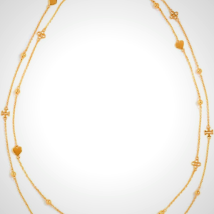 Tory Burch Women's Layered Kira Necklace, Tory Gold, One Size
