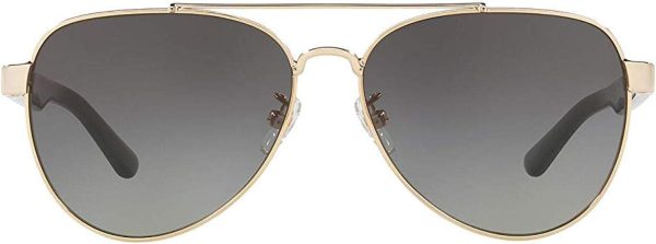 Tory Burch TY6070 Sunglasses 327111-57 -, Lt Grey Gradient TY6070-327111-57-1