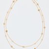 Tory Burch Women's Layered Kira Necklace, Tory Gold, One Size scholar