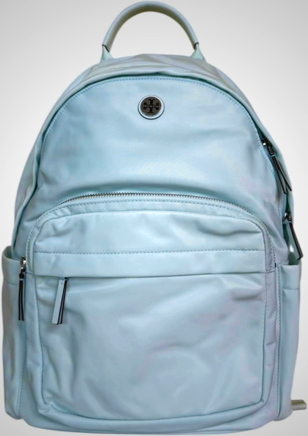 Tory Burch Women's Ella Nylon Backpack with Silver Hardware (Summit)