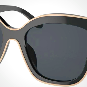 Tory Burch Sunglasses TY 7184 U 192987 Black With Ivory Piping