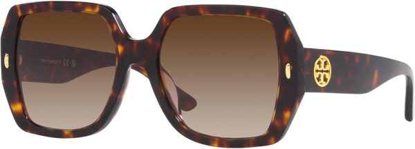 Tory Burch Sunglasses TY 7191 U 172813 Dark Tortoise Brown Gradient-0