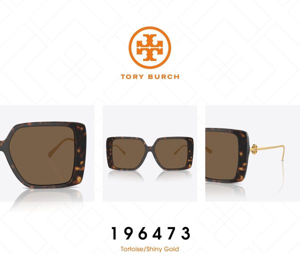 Tory Burch TY7205D Low Bridge Fit Irregular Sunglasses for Women +BUNDLE with ACCESSORY EYEWEAR KIT-4