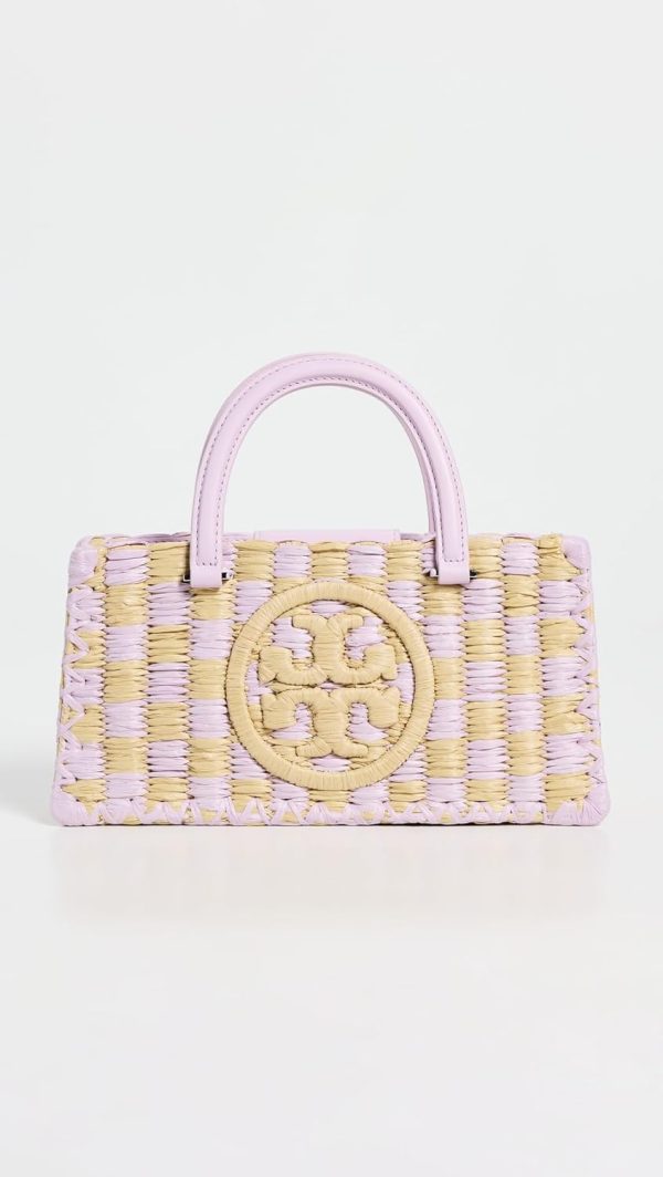Tory Burch Women's Ella Hand Crocheted Checkered Top Handle Bag-1