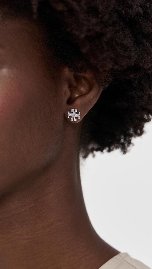 Tory Burch Women's Icon Pavé Stud Earrings tory burch tote