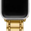 Tory Burch Women's Miller Designer Interchangeable Band for Apple Watch® Compatible with Series 1-9 or SE Apple Watch®-4