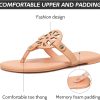 Stratuxx Kaze Flip Flops for Women with Memory Foam, Women's Flat Sandals Dressy Slide Sandals Comfortable Slippers for Women kaze