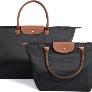 Generic Designer Tote Bags 2-Pack: Foldable, Water-Resistant, Lightweight 2-pack