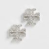 Tory Burch Women's Icon Pavé Stud Earrings iconic