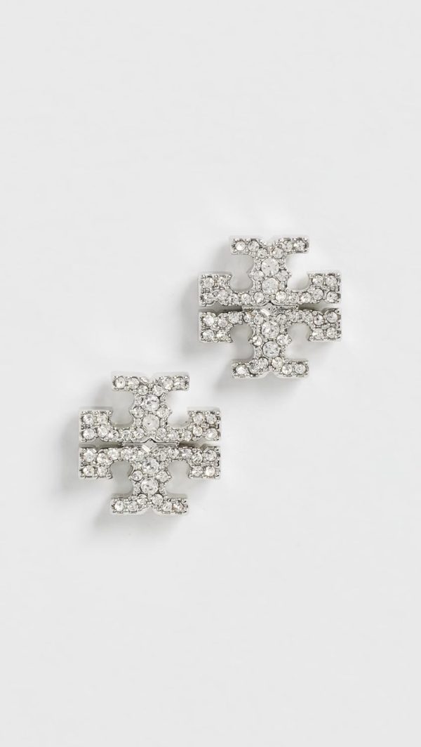 Tory Burch Women's Icon Pavé Stud Earrings iconic
