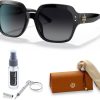 Tory Burch TY7143U Extra Large Square Sunglasses for Women +BUNDLE with ACCESSORY EYEWEAR KIT-1