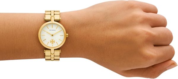 Tory Burch Women's Kira Gold Stainless Steel Bracelet Watch (Model: TBW2045)-3