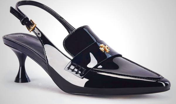 Coutgo Women's Pointed Toe Sandals Slingback Kitten Heel Pumps Slip On Ankle Buckle Dress Shoes