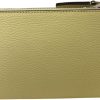 Tory Burch Women's Blake Pebble Leather Colorblock Slim Envelope Wallet (Lemon Sugar)-2
