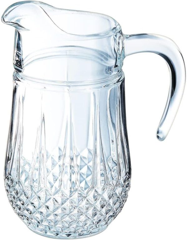 Eclat Cristal D'Arques Longchamp Crystal Jug, 17.6 x 14.1 x 24.6 cm arques aude