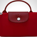 Longchamp Le Pliage Green Mini Pouch Handbag in Grenade