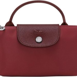 Longchamp Le Pliage Green Mini Pouch Handbag in Grenade longchamp outlet