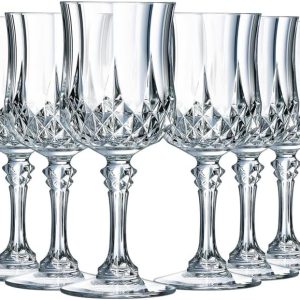 Cristal d'Arques Paris Longchamp 6 Kwarx Shot Glasses 6cl cristal
