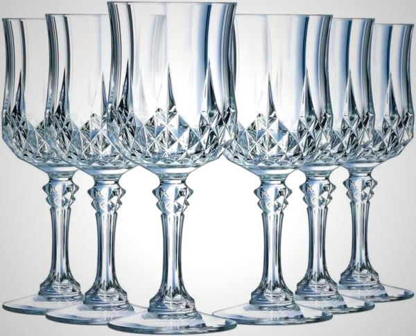 Cristal d'Arques Paris Longchamp 6 Kwarx Shot Glasses 6cl