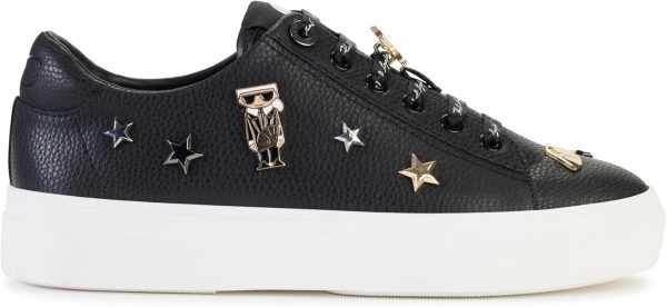 Karl Lagerfeld Womens Cate Pins Lace Up Platform Sneaker-4