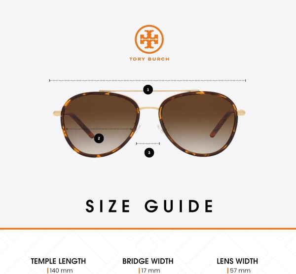 Tory Burch TY6089 Aviator Sunglasses for Women +BUNDLE with ACCESSORY EYEWEAR KIT-3