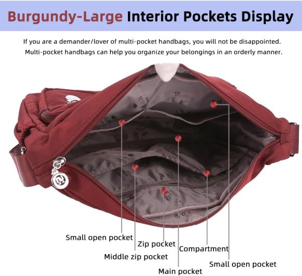 MINTEGRA Women Shoulder Handbag Roomy Multiple Pockets Bag Ladies Crossbody Purse Fashion Tote Top Handle Satchel-4