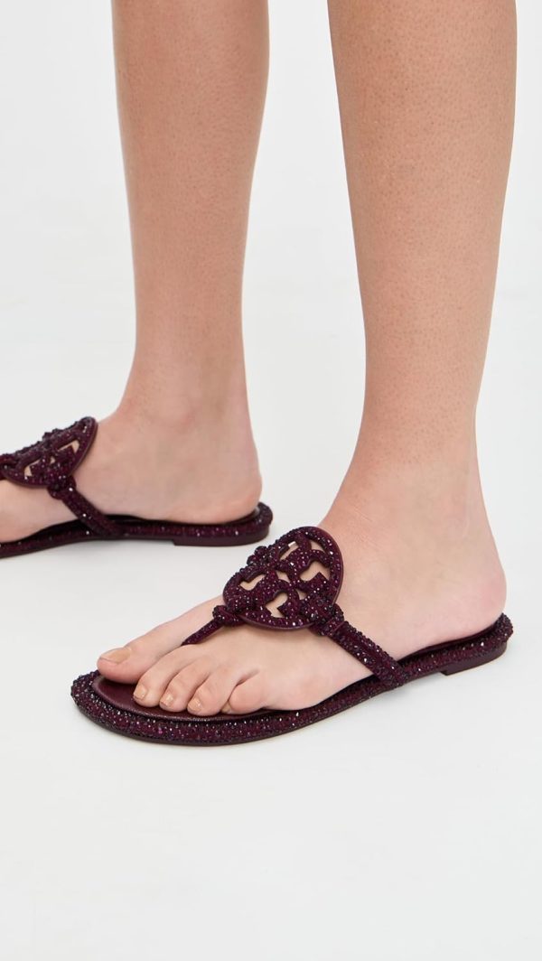 Tory Burch Women's Miller Knotted Pave Sandals-2