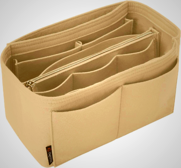 OMYSTYLE Purse Organizer Insert with 5 Sizes, Felt Tote Bag Dividers