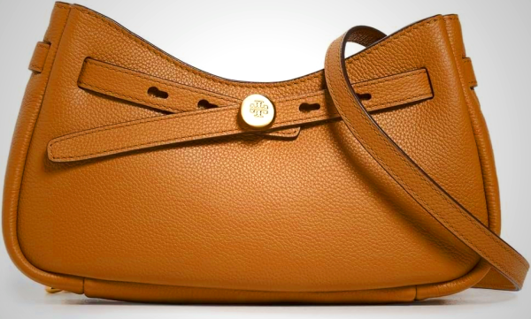 Tory Burch Women's Romy Zip Top Crossbody Bag in Black or Tiramisu