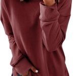 Dokotoo Women's Casual Crew Neck Sweatshirt Loose Soft Long Sleeve Pullover Tops-0