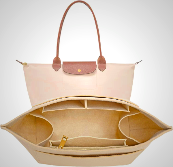 Longchamp Le Pliage M Purse Organizer Insert with Cup Holder