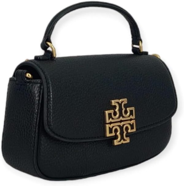 Tory Burch Britten Mini Top Handle Leather Crossbody Bag-0