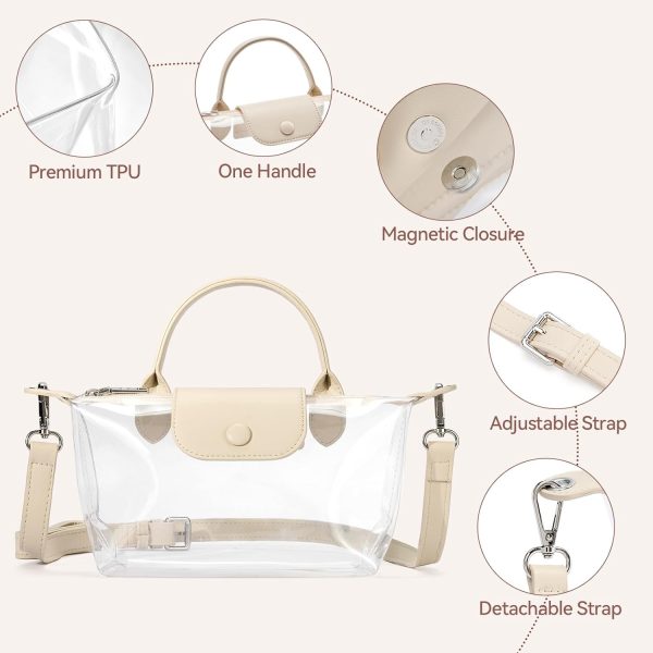 BOSTANTEN Clear Stadium Approved Crossbody Bag for Concerts & Sports clearview