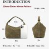 Luxurious Suede Hobo Bag - Women's Woven Leather Shoulder Bag with Spacious Interior hoboken point