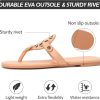 Stratuxx Kaze Flip Flops for Women with Memory Foam, Women's Flat Sandals Dressy Slide Sandals Comfortable Slippers for Women memory