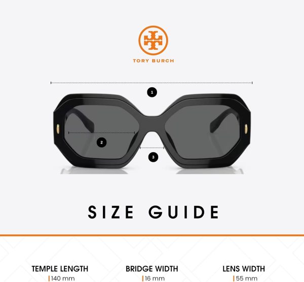 Tory Burch TY7192U Hexagonal Sunglasses for Women +BUNDLE with ACCESSORY EYEWEAR KIT-3