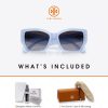Tory Burch TY7187U Irregular Sunglasses For Women + BUNDLE With Designer iWear Complimentary Eyewear Kit-4