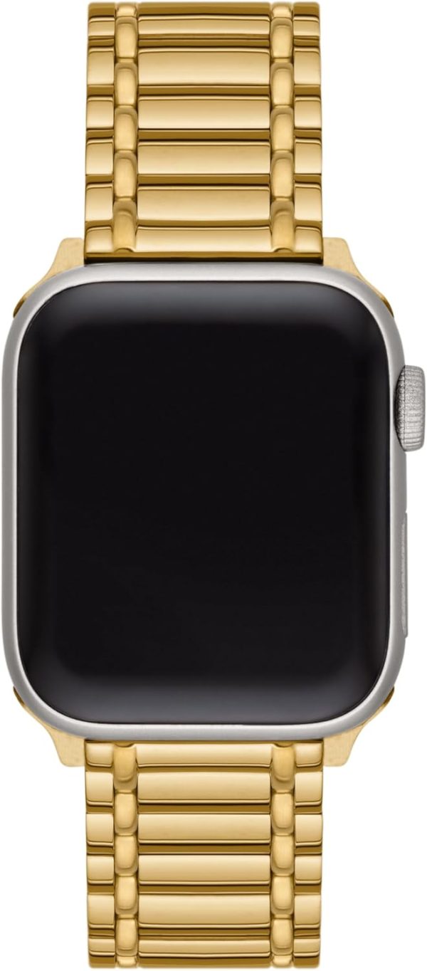 Tory Burch Women's Miller Designer Interchangeable Band for Apple Watch® Compatible with Series 1-9 or SE Apple Watch® interchangeable