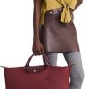 Longchamp Women's Le Pliage Green Large Top Handle Travel Handbag longchamp energy