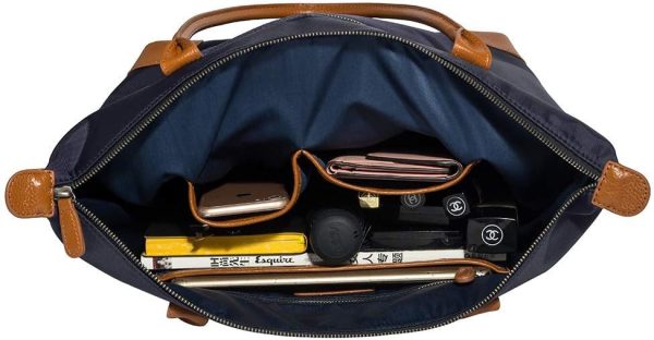 DORIS&JACKY Designer Tote Bag for Women Large Lightweight Leather Nylon Work Shoulder Bag and Foldable Travel Purse doris tsao