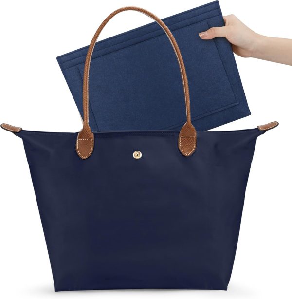 Foldable Waterproof Tote Bag for Women with Purse Organizer Insert tote