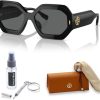 Tory Burch TY7192U Hexagonal Sunglasses for Women +BUNDLE with ACCESSORY EYEWEAR KIT-1