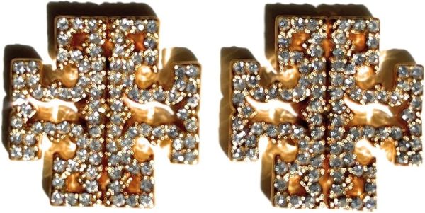 Tory Burch Britten Pave Stud Earring 141855 Gold 175-0