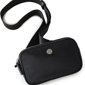 Tory Burch Women's Virginia Belt Bag, Black, One Size-0