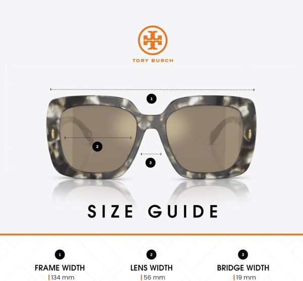 Tory Burch TY7193U Square Sunglasses for Women +BUNDLE with ACCESSORY EYEWEAR KIT ty7193u