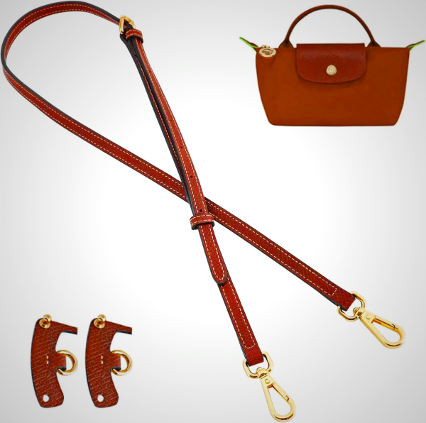 Jiesinlov Adjustable Leather Shoulder Strap for Mini Pouch Bag