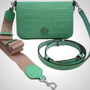 Tory Burch Women's Pebbled Leather Thea Flap Crossbody Shoulder Bag